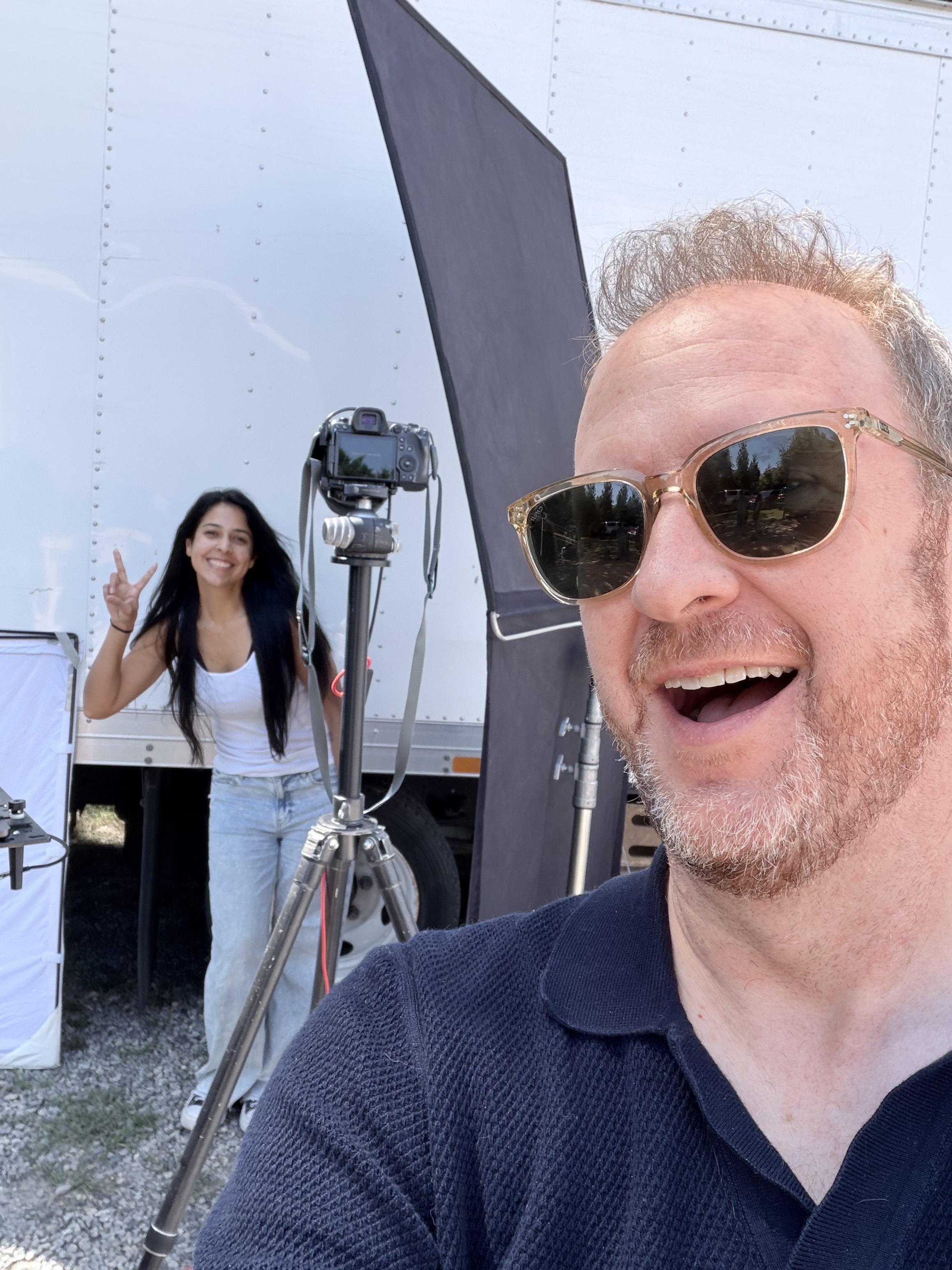 On set
