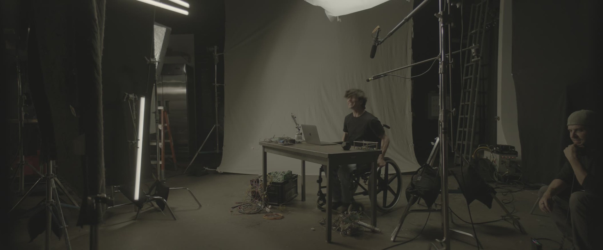 On set, the annotated stage